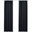 vidaXL Blackout With Hooks Anthracite Grey 140x175cm