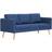 vidaXL Fabric Blue Soffa 168cm 7st 3-sits