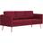 vidaXL Fabric Burgundy Sofa 168cm 7stk 3 personers