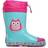 Playshoes Baby Girl Rubber Rain Boots Owls - Bleu