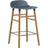 Normann Copenhagen Form Blue/Oak/Steel Barstol 77cm