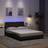 vidaXL Sengeramme Med LED Uden Madras 140x190 cm Mørkebrun Rammeseng