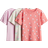 H&M Printed Jersey Tops 3-pack - Pink/Floral (1282740001)