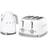 Smeg 50'S Style KLF03WHUK Kettle And 4-Slice Toaster