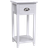 vidaXL Nightstand with 1 Drawer White Sängbord 30x30cm