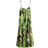 H&M Tie-strap Maxi Dress - Green/Patterned