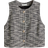H&M Bouclé Jersey Waistcoat - Black Marl