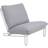 Brafab Blixt - White/Sky Grey Havelænestol