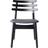 FDB Møbler J48 Oak Black Painted/Black Leather Kitchen Chair 78.5cm