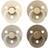 Bibs Colour Pacifiers Size 2 4-pack Ivory/Sand/Vanilla/Dark Oak
