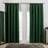 OHS Pencil Pleat Forest Green 167.6x182.9cm