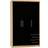 SECONIQUE Seville Black Gloss/Light Oak Effect Veneer Wardrobe 111x180cm