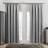OHS Pencil Pleat Silver 167.6x182.9cm