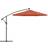 vidaXL Hanging Parasol with LED - Terracotta 300cm