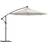 vidaXL Hanging Parasol with LED - Sand 300cm
