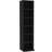 vidaXL CD Cabinet Black Book Shelf 88cm