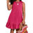 Shein Young Girl Vacation Casual Fashion Solid Color Round Neck Sleeveless Dress