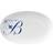 Royal Copenhagen Alfabet Oval Tallerken B 23 cm Serveringsfad