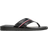 Tommy Hilfiger Leather Signature Tape Flip-Flops - Black