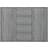 vidaXL Engineered Gray Sonoma Oak Sideboard 88x65cm