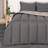 OHS Soft Duvet Cover Silver, Grey (200x135cm)