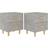 vidaXL 811979 Concrete Grey Nachttisch 35x40cm 2Stk.