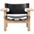 Fredericia Furniture Den Spanske sort/sæbebehandlet eg Lænestol 67cm