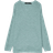 Vero Moda V-Neck Dropped Shoulder Seams Sweater - Aqua/Gray Mist