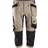 Snickers 6142 AllRoundWork 3/4 Pirate Trousers -	Khaki/Black