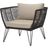 Bloomingville Mundo Black/Beige Loungestol 72cm