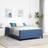 vidaXL Other Blue 140 x 200 cm Corduroy Fabric Frame Bed