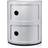 Kartell Componibili Silver Storage Cabinet 32x40cm