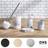 OHS 4-Piece Ribbed Bathroom Accessories Set