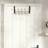 OHS Metal Wooden Over Door Black Coat Hook