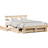 vidaXL Drawer with Headboard with Storage 140 x 200 cm Frame Bed