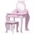ZONEKIZ Kids Vanity Set Pink