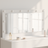 vidaXL Vanity with Led Lights 100x55x18 cm Table Mirror