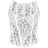 PrettyLittleThing Textured Sheer Floral Square Neck Corset - White