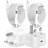 Nebwoak Apple Fast Charger Plug and cable 2-pack White