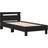vidaXL 874114 Black Oak Frame Bed 90x200cm