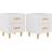vidaXL 811971 White Nachttisch 35x40cm 2Stk.