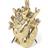 Seletti Love In Bloom Gold Vase 25cm