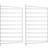 String Wall Panel Galvanized Shelf 2pcs
