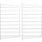 String Wall Mount Shelving System 2pcs