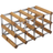 Traditional Wine Rack 12 Bottles Light Oak Wine Rack 42x22.8cm