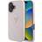 Guess Hot Stamp 4G Pattern Metal iPhone 16 Case Pink