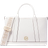 Michael Kors MK Luisa Small Pebbled Leather Satchel Optic White Michael Kors