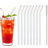 Shein Straws Set With Cleaning Brush Transparent 9-pack
