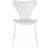 Fritz Hansen Series 7 Monochrome White/White Stained Ash Kitchen Chair 82cm
