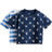 H&M Printed Cotton T-shirts 2-pack - Navy Blue/Sailing Boats (1232091003)
